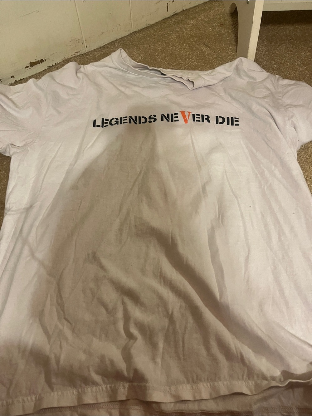 Legends Never Die Graphic Tee - White